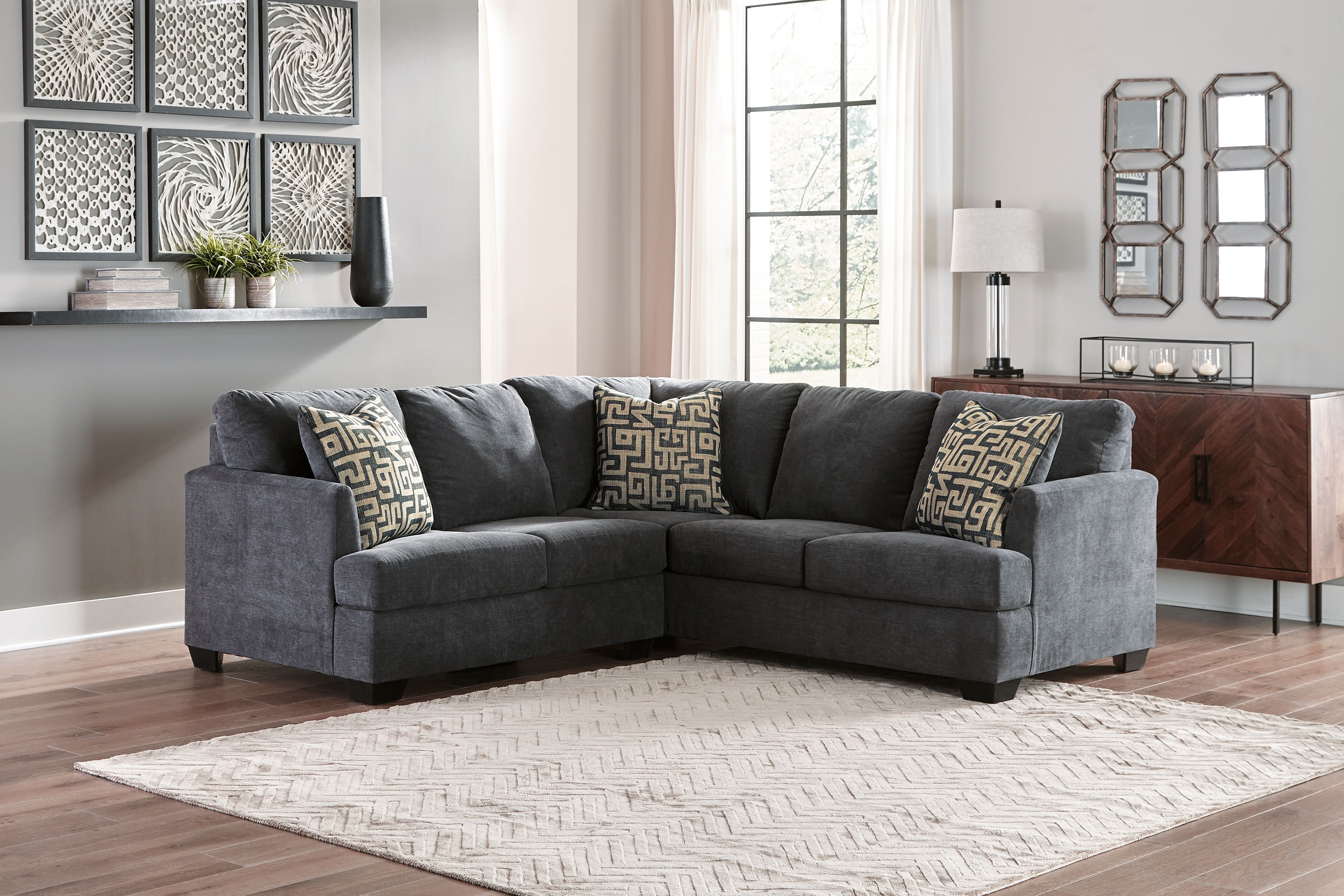 Gray sectional store sofa ashley furniture